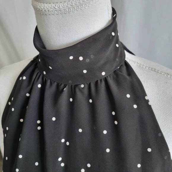 Joseph Ribkoff Polka Dot Sleeveless Dress Size 8 - Picture 5 of 13